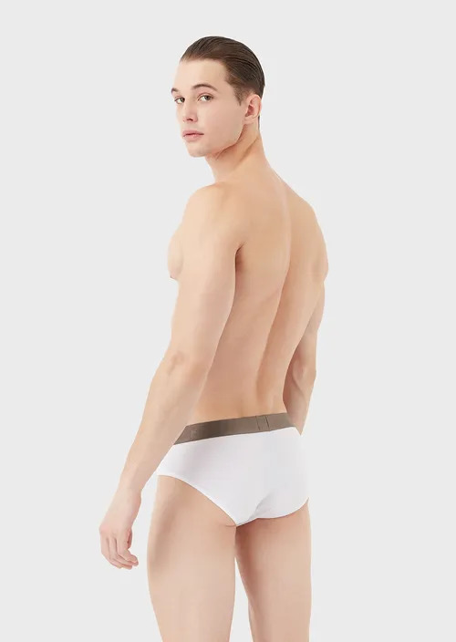 Emporio Armani Underwear Briefs for Men White Cocon Luxe