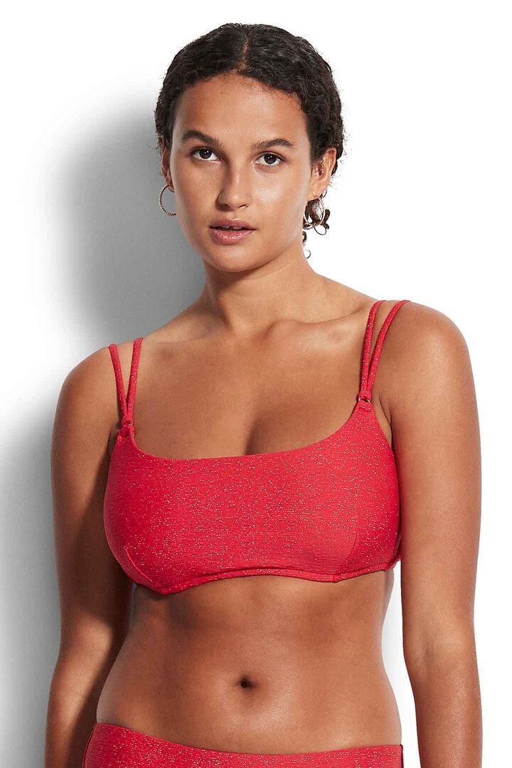 Womens red store bikini top