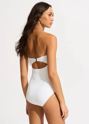 Купальник суцільний бандо Seafolly 11131-101white