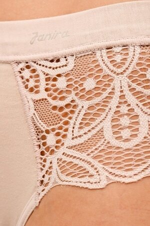 Janira Bella Cotton Lace Panty - Coffee