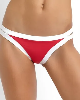 Seafolly Bikini Low Rise Bottom - Red - Photo 1