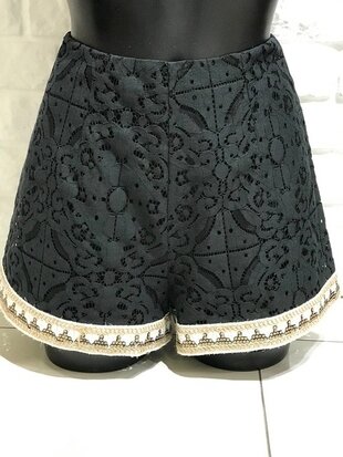 PHO Lace Women Shorts - Nero - Photo 2
