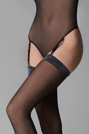 Maison Close Les Coquetteries Black Stocking for Women