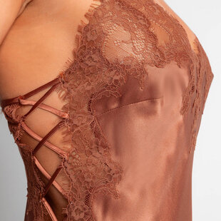 Marjolaine Valeria Babydoll Lingerie - Brown