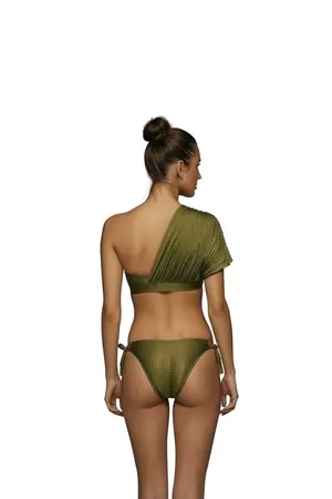 Agua de Coco Bandeau Top Bikini Transformer - Verde - Photo 2