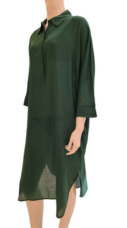 DnuD Caftan Dress - Dark Green