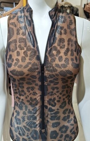 Sun & Sea Carmen One-Piece Swimsuit - Leopard Print