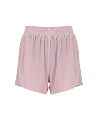 MC2 Saint Barth Cate Women Velvet Shorts - Pink - Photo 1