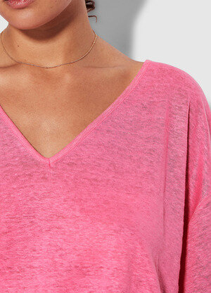 Пляжная футболка Seafolly 54662-TO-pink - Фото 2