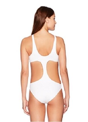 Emporio Armani Monokini Swimsuit - White - Photo 3
