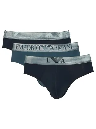 Emporio Armani Logoband Men Briefs Set 3 Pack - Photo 1