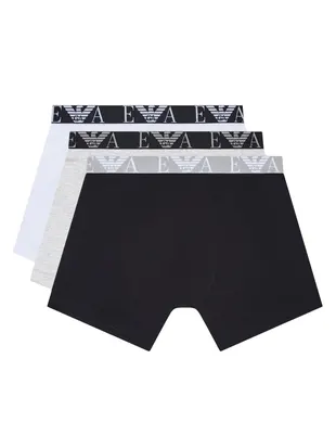 Emporio Armani Bold Monogram Men Boxer Briefs 3 Pack - Photo 1