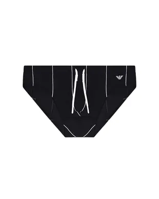 Emporio Armani Low Rise Swim Briefs Men - Pinstripe - Photo 1