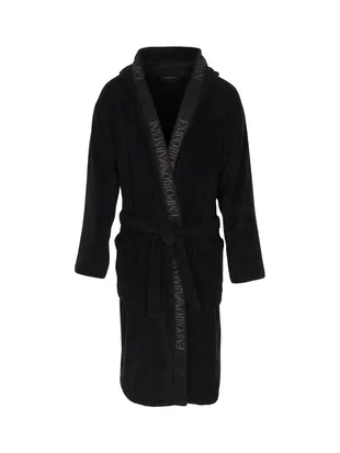Emporio Armani Sponge Cotton Bathrobe for Men - Photo 1