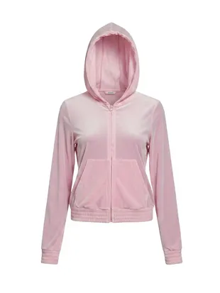 MC2 Saint Barth Jasmine Women Zip Hoodie - Pink - Photo 1