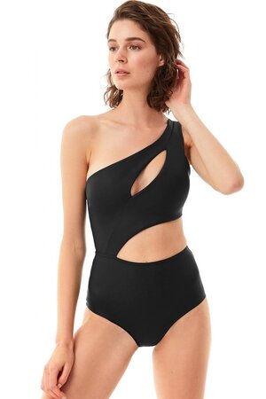 One Shoulder One Piece Swimwuit
