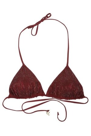 Fisico Triangle Bikini Top - Marsala