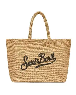 MC2 Saint Barth Raffia Women Tote Bag - Beige - Photo 1