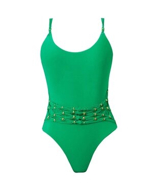 PilyQ Seaweed One Piece Swimsuit - Green