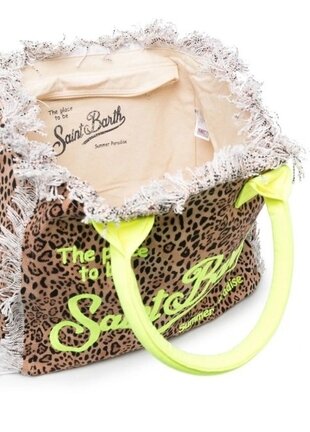 MC2 Saint Barth Beach Bag for Women - Leopard Print