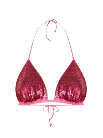 Fisico Azalea Sequin Triangle Bikini Top - Photo 1