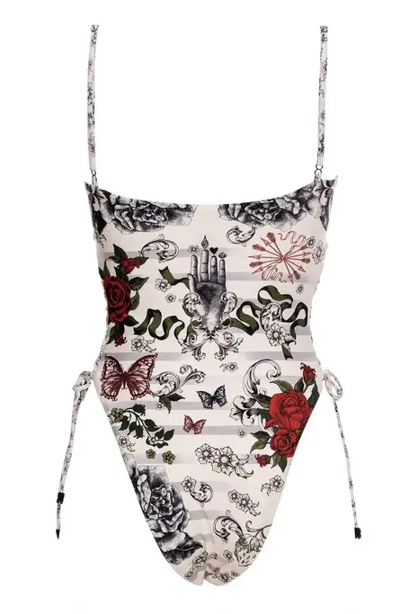 Agua Bendita Thorn Swimsuit Bandeau One Piece