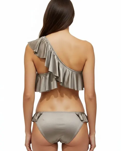 Mouille Ruffle Top Bikini Bandeau - Photo 2