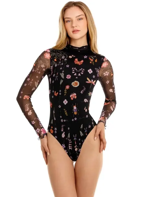 Agua Bendita Mei Long Sleeve One Piece Swimsuit - Photo 3