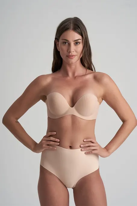 Стринги с высокой посадкой Bye Bra 2430-тілесн
