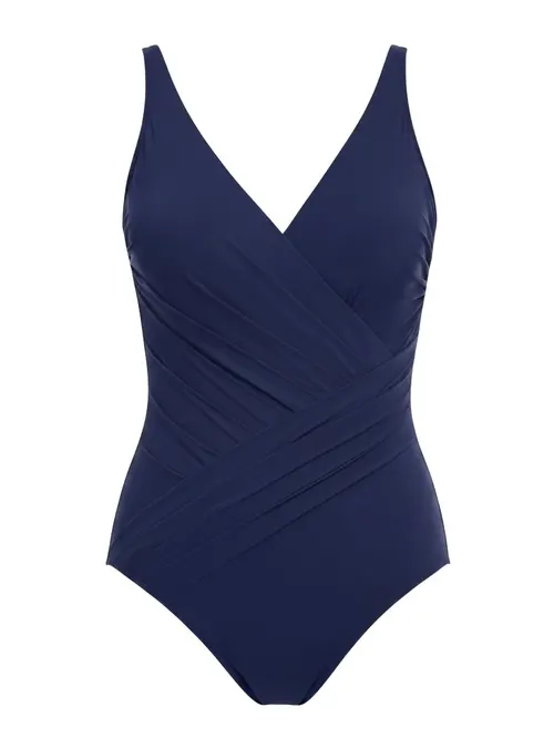 Gottex Lattice One Piece Swimsuit Shapewear - Navy - Photo 1