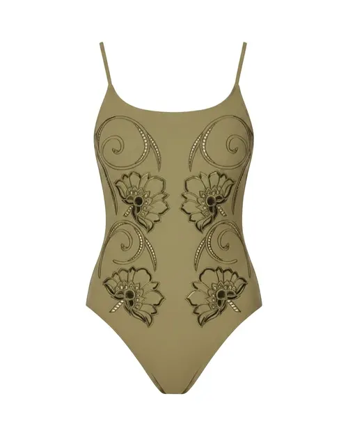 Gottex Hokkaido One Piece with Underwire Scoop Neck - Green - Photo 1