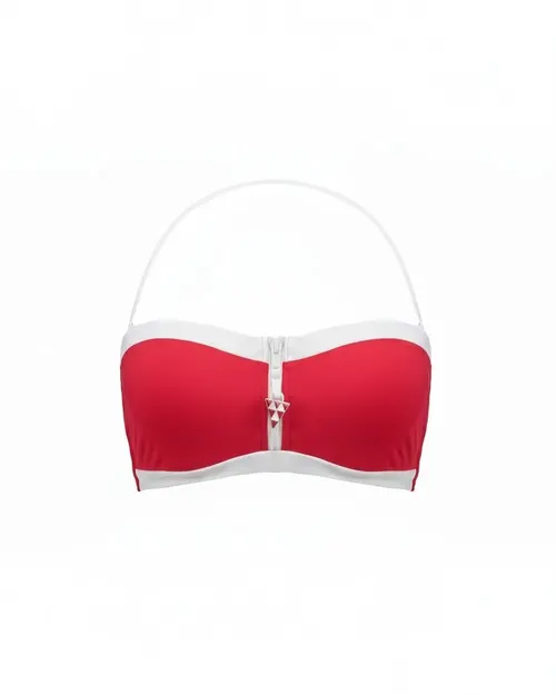 Seafolly Bandeau Bikini Top - Red - Photo 1