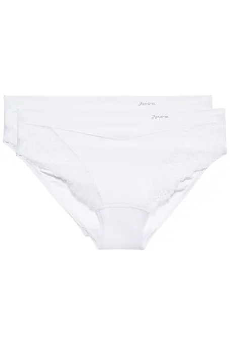 Janira Women Panties Cotton 2 Pack White