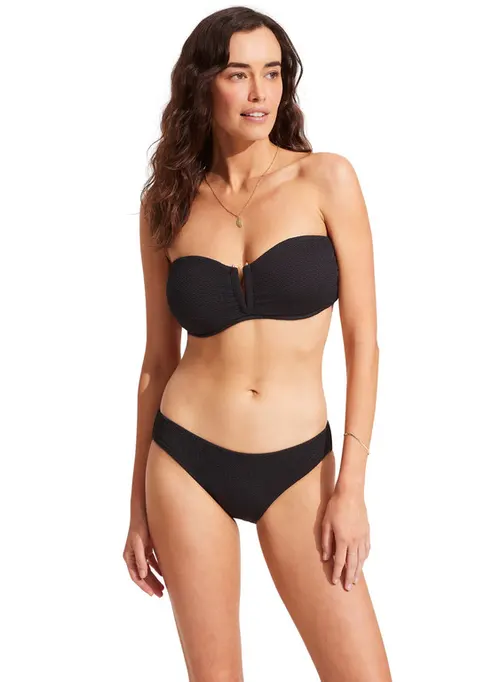Seafolly Sea Dive Bikini Top - Black
