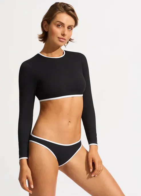 Seafolly Bikini Hipster Bottom - Black
