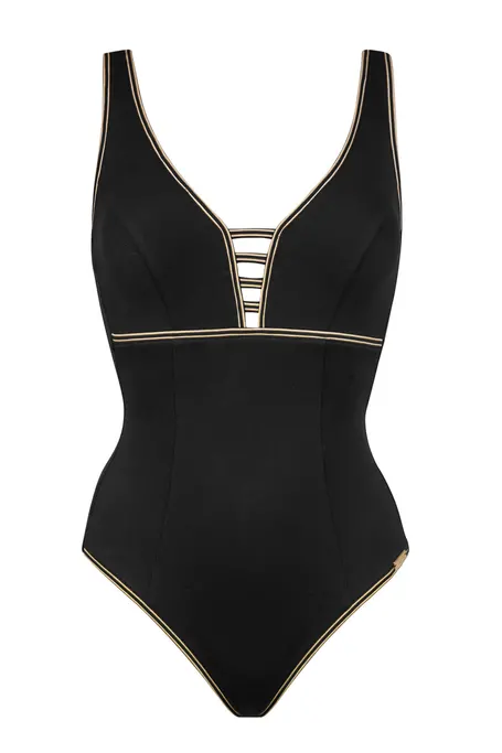 Maryan Mehlhorn Women Black One Piece Swimsuit
