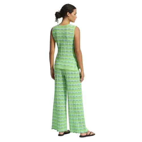 Seafolly Cut Out Knit Top - Green