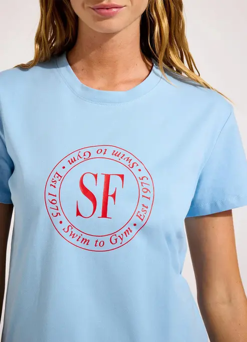 Футболка женская Seafolly 55476-TO-blue