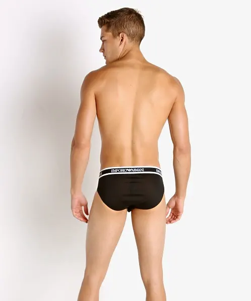 Emporio Armani Black Briefs Men