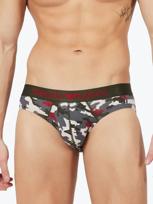 Труси сліпи чоловічі Emporio Armani 1P508-110814сер