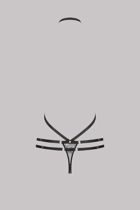 Maison Close Jeux Magnétiques Thong with Harness
