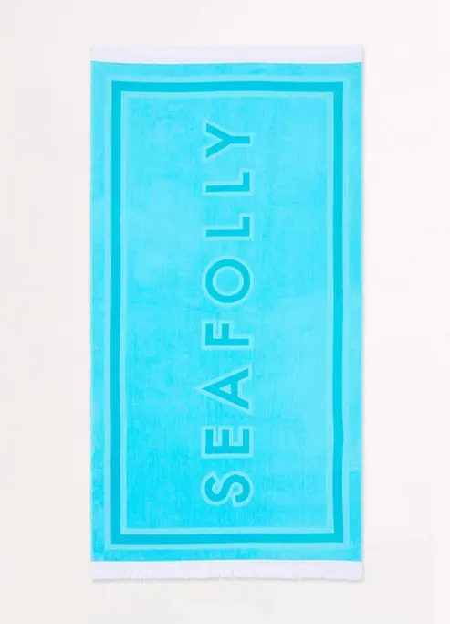 Пляжное полотенце Seafolly 71896-TL-blue