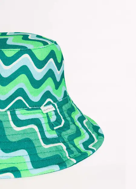 Seafolly Neue Wave Women Panama Hat - Green