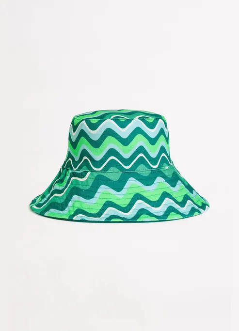 Жіноча панама двостороння Seafolly 72010-HT-jade