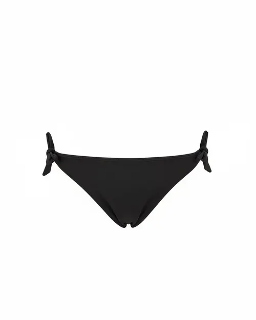 Twin Set Tie Side Bikini Bottom - Black - Photo 1