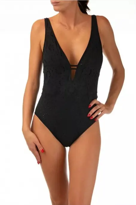 Watercult Riviera Notes One Piece Swimsuit - Black