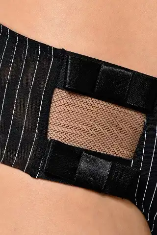 Chantal Thomass Cheeky Thong - Black