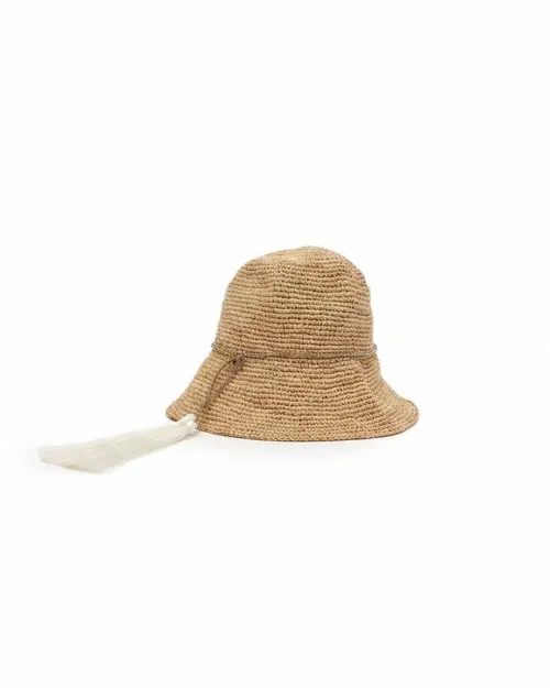 PHO Firenze Raffia Hat for Women - Beige - Photo 1