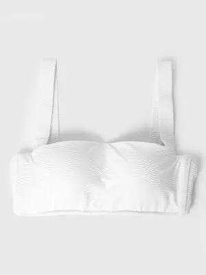 Seafolly Bandeau Bikini Top - White