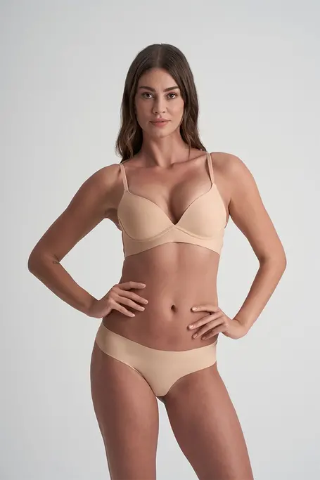 Стринги женские 2 шт Bye Bra 976-тілесн-чорн